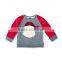 New style fashion boy's shirt kids Baseball Raglan Long Sleeve christmas shirt children's boutique clothing