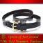 Women Lady Girl Single Pin Buckle Solid Color Thin Genuine Leather Waist Belt