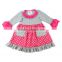 New Boutique Dresses Baby Ruffle Dress Children Cotton Designs Dress Fall Baby Girl Dress