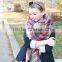 2014 winter hot sale camel plaid scarf