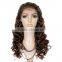 10 -24 inch 4# Body Wave Virgin Brazilian Hair Half Lace Front Wig
