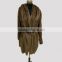 New Style Ladies Long woman coat elegant flannel fleece waist hanging buckle