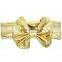 Gold Color Kids Girl Hair Bow Headband