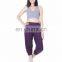 Women's Solid Capri Yoga Pants Rayon Spandex Harem Palazzo trousers