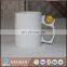 11oz white blank sublimation ceramic mug with smile face decoration