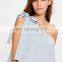 Crepe One Shoulder Bow Sleeve Midi Dress Woman Bulk Wholesale Clothing