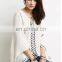 wholesale lace up white poncho embroidered poncho beach poncho for women