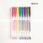 Promotional Plastic Pen Set Gel Pen Set 8 with Custom logo Printed