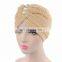 Pearl Diamond Corduroy Hood Muslim Indian Hat Velvet Turban