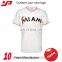 Design Soft Combed Cotton Jersey T-Shirt Baseball with sublimation