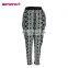 Hot Sale Old Lady Paisley Printed Casual Pants Pencil Trousers
