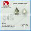 Pear shaped point back crystal fancy jewelry stones for decoration