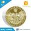 Newest design fashion europe souvenir 24k gold coin
