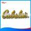 Machine embossed etched name plate