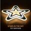 star Modern LED Chandelier Lights Lamp 24w-72w dinning room/bedroom Acrylic+Metal Dimmable Pandent Hanging Chandelier
