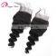 2017 hot sale deep wave raw indian hair 4*4 closure hair accessories for girls