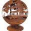 3mm 6mm Carbon Steel Garden Ornament Decorative Spheres for Bowls