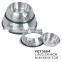 7 Sizes Stainless Steel Custom Pet Dog Food Feeding Bowl Rubber Ring