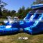 Cool color Double dolphin inflatable multil Wet slide popular for sale