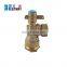 Brass Angle Type Lockable Ball Valve with Copper Handle