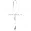 2016 fashion latest design beads necklace, pink tassel necklace for girls