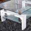 transparent clear tempered glass end table top glass top center table design