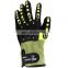 Hi Viz Oil Repellent Waterproof TPR Impact Resistant Mechanics Gloves