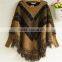 Women Batwing Sleeve Tassels Cape Tops Knitting Sweater Coat outwear Poncho