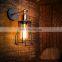 Art Iron cage wall lamp Vintage bedroom wall light 110v 220v