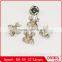 cute pussy cat shape clear stone plating metal brooch