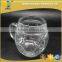 600ml Football Design Clear Glass Mason Jar