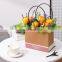 Manufacture Flower Shopping Kraft Gift Paper Bag Kraft For Flower