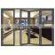 Design aluminum patio bi folding doors cheap soundproof interior bathroom glass folding door