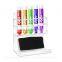 Clear Acrylic Wall Mounted 5 Slot Dry Erase Marker and Eraser Organizer Holder Rack