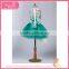 Light Gauze viridity ribbon beautification knee skirt fluffy voile girl's dress children frocks designs