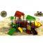 350x200x200cm Mini size plastic slide play equipment slide kindergarten outdoor playground