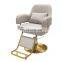 Hot Selling Popular Lift Comfortable Customized Color Metal Base Barber Salon Chair With Cushion