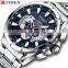 CURREN 8363 Quartz  Watch Men Luxury Men Watch Custom Logo Water Resistant Black Watches Men Wrist