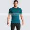 Wholesale Gym Wear Clothes Polyester Spandex Short Sleeve Slim Fit T Shirt Men