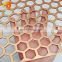 Hexagonal hole custom color perforated metal mesh decoration