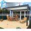 Waterproof Terrace Louvre Roof Garden Pergola Aluminum With Led
