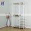 2x4 Layer 2 Tier Fabric Parts Stainless Steel Storage Shoe Rack