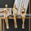 Abstract Resin Statue Golden Miniatures Modern Home Decoration Bookshelf Decoration Accessories Christmas Decorations Gifts
