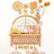 Hot Sale Rattan Wall Shelf Rack With Hook Wall Decoration Vintage Rainbow Rattan Wall Hooks Wholesale Vietnam Supplier