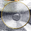 Clear Gold Edged Crystal Glass Charger Plate For Party Wedding And Hotel Restaurant