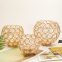 European Style Metal Electroplate Candle Holders Minimalist Crystal Ball Hollow Candlesticks Home Wedding Party Table Decoration
