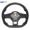 Fog Carbon Fiber Steering Wheel Punched Leather For VW Golf MK7 7.5 GTI GTD GTE R 2013-2020 Polo GTI For Tiguan for Passat DSG