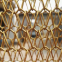 Gold Decorative Metal Coil Aluminium Alloy Wire Screen Mesh Ceiling Curtain Decoration Mesh