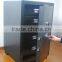 Fireproof safe deposit box with biometric fingerprint or code opening