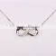 Elegant 925 silver 8 shape pendant chain 2016 factory wholesale